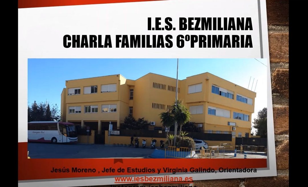 Charla a Familias de Alumnado de 6º Primaria