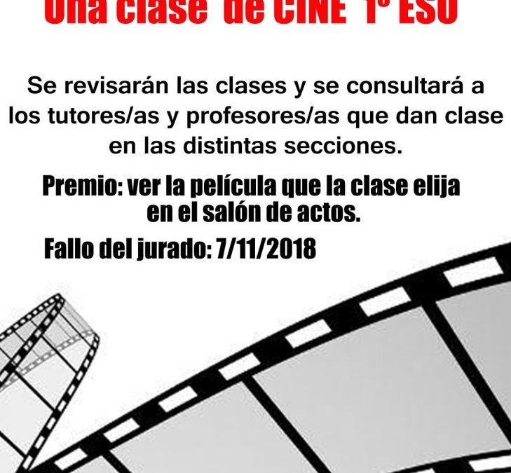 CONCURSO UNA CLASE DE CINE 1º ESO
