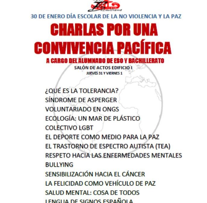 30 de Enero dia Escolar de la No Violencia y la Paz